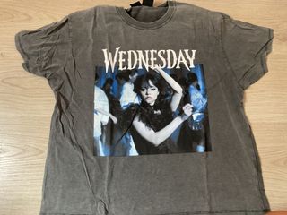 Camiseta Wednesday Gris Talla S/M