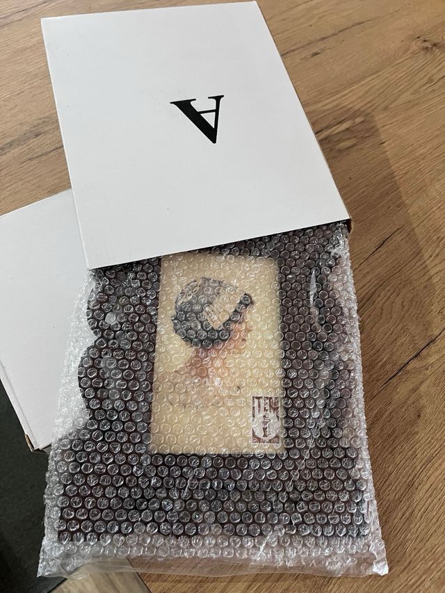 Portafotos de madera decorado