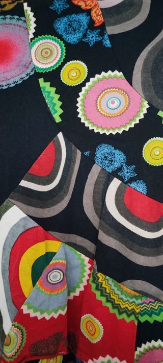 Falda Desigual Multicolor