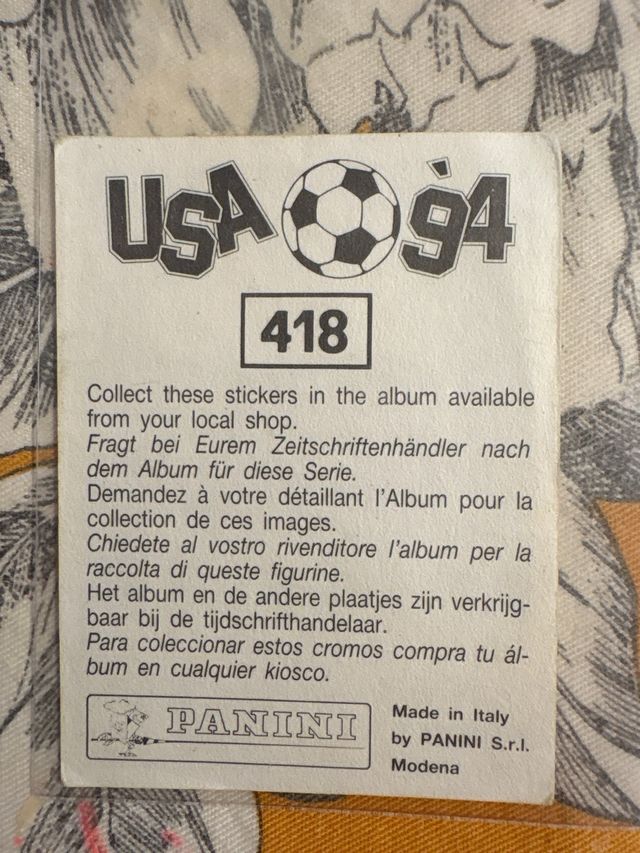 Cromo Ronald Koeman Mundial USA 94