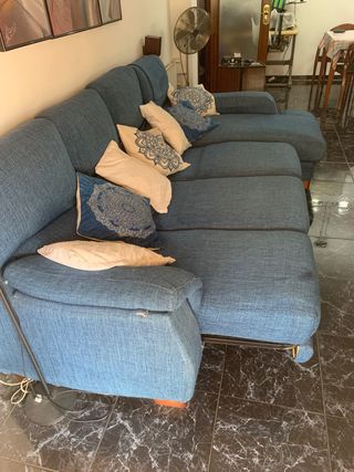 Divano chaise longue allungabile a 4 posti