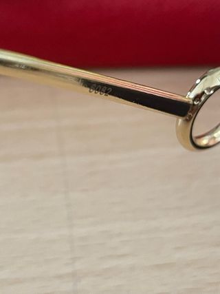 Occhiali da sole Cartier neri e oro