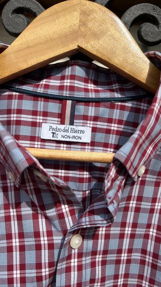 Camisa de cuadros hombre