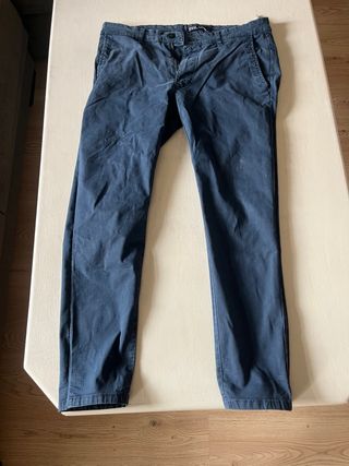 Pantalón chino ZARA azul