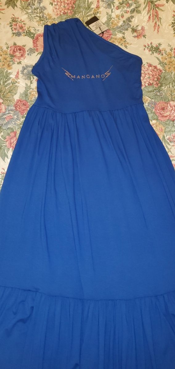 Abito lungo blu Mangano