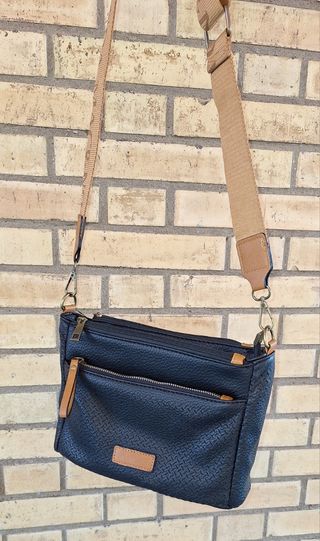 Bolso bandolera negro y marrón