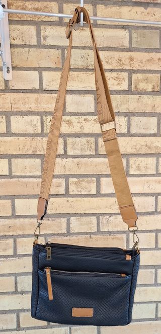 Bolso bandolera negro y marrón