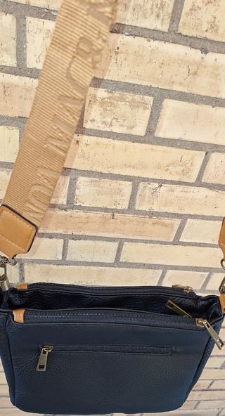 Bolso bandolera negro y marrón