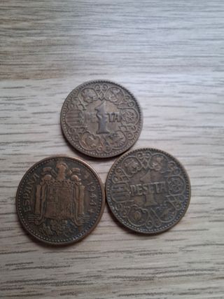 Moneda 1 Peseta España 1944