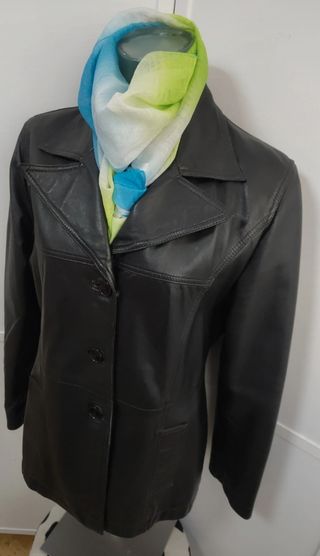 Chaqueta americana de piel 