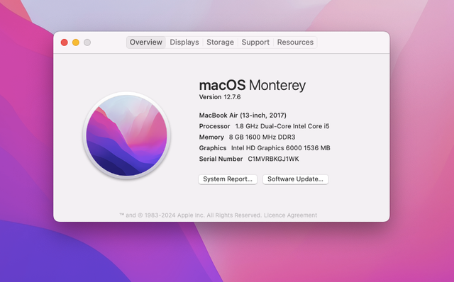 Scheda madre logica MacBook Air A1466 2017