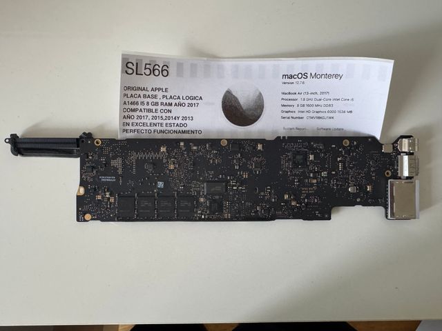 Scheda madre logica MacBook Air A1466 2017