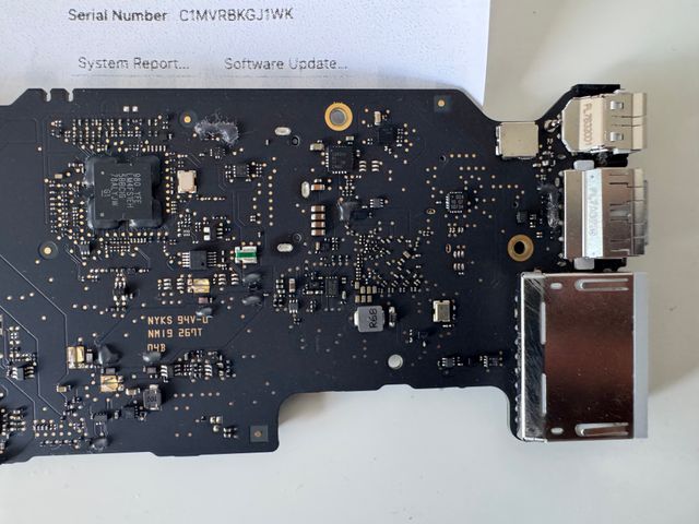 Scheda madre logica MacBook Air A1466 2017