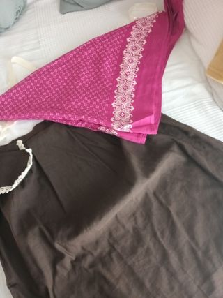 Falda y pañuelo campesina talla única