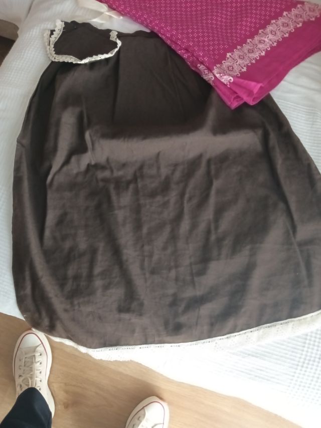 Falda y pañuelo campesina talla única