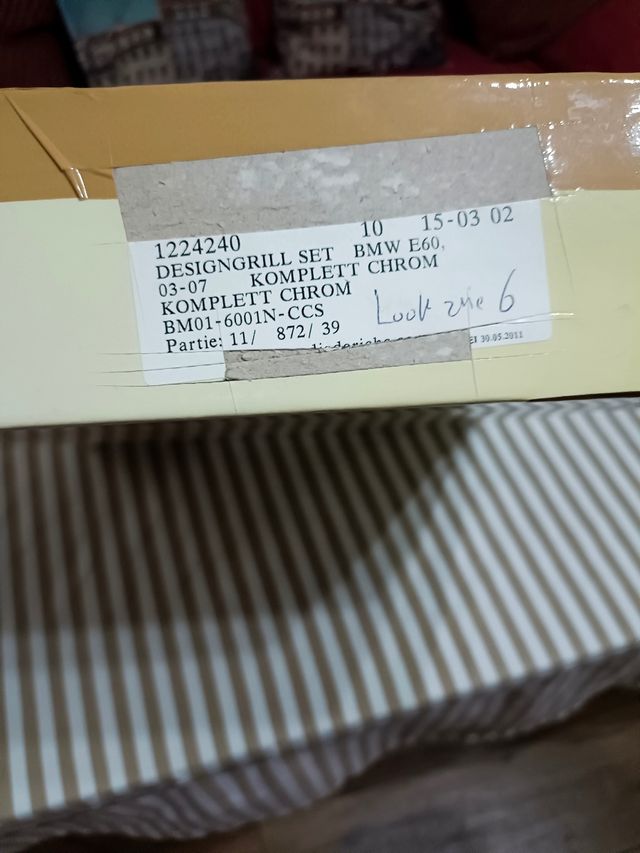 Rejillas BMW Serie 5 + Intermitentes