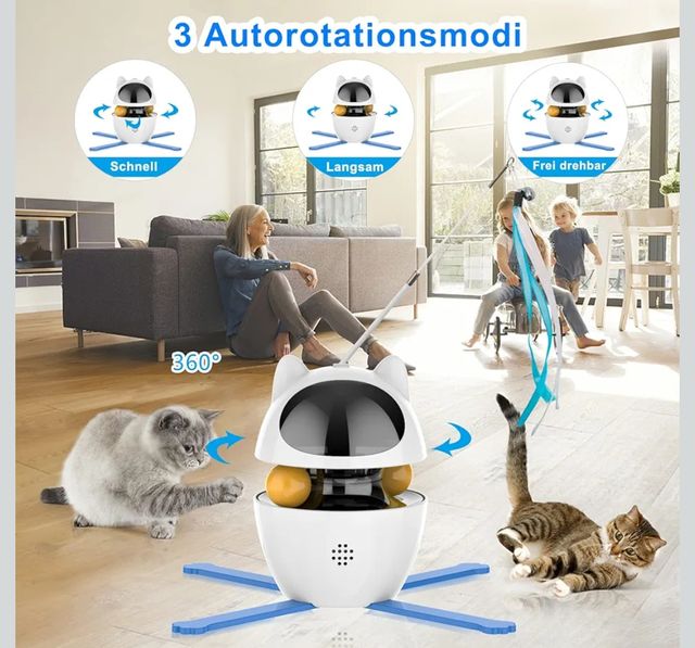 Juguete interactivo para gatos.