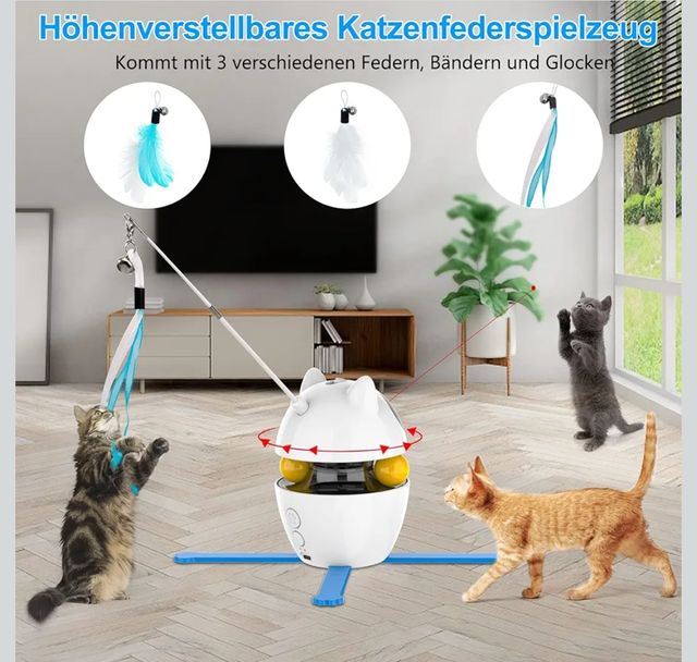 Juguete interactivo para gatos.