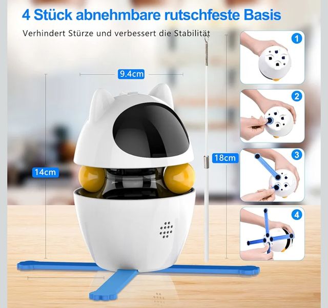 Juguete interactivo para gatos.