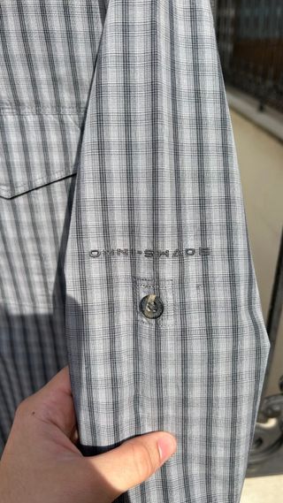 Camisa Columbia Rayas Gris Hombre
