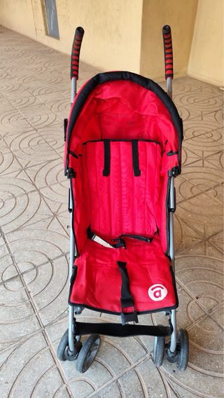 Silla de paseo plegable roja