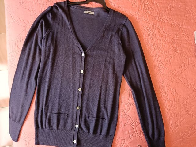 Chaqueta de punto fino Unit azul Talla M