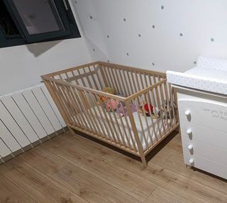 Cuna Ikea Sniglar con colchón 
