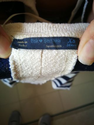 Jersey rayas azul y blanco mujer