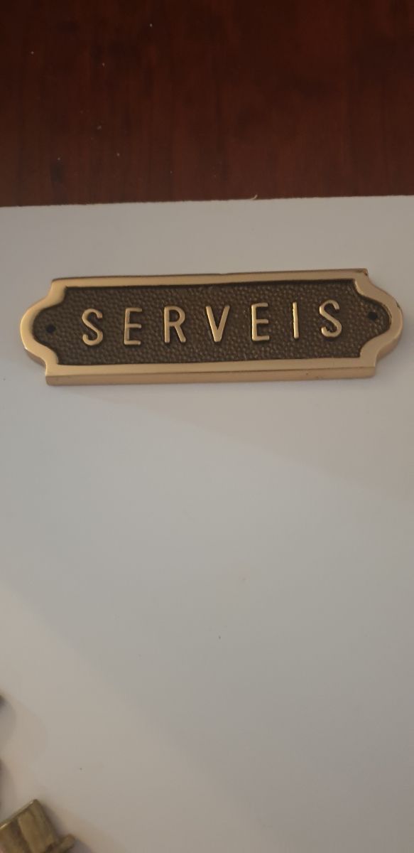 Juego 3 piezas baño SERVEIS latón