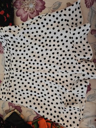 Falda pantalón lunares talla S
