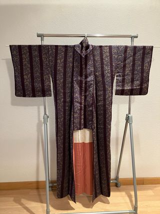 Kimono mujer talla única estampado rayas