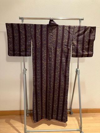 Kimono mujer talla única estampado rayas