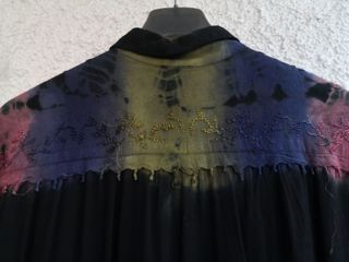Camisa Negra Manga Larga Bordada