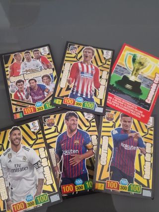 Lote Cromos Adrenalyn 2018-19. Balones de oro.