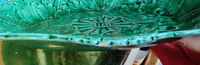 Piatto Wedgwood in ceramica verde