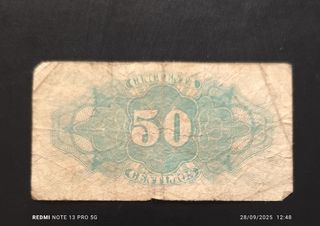 Billete 50 Céntimos República Española 1937