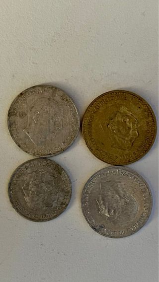 Lote monedas franco 1966-1956
