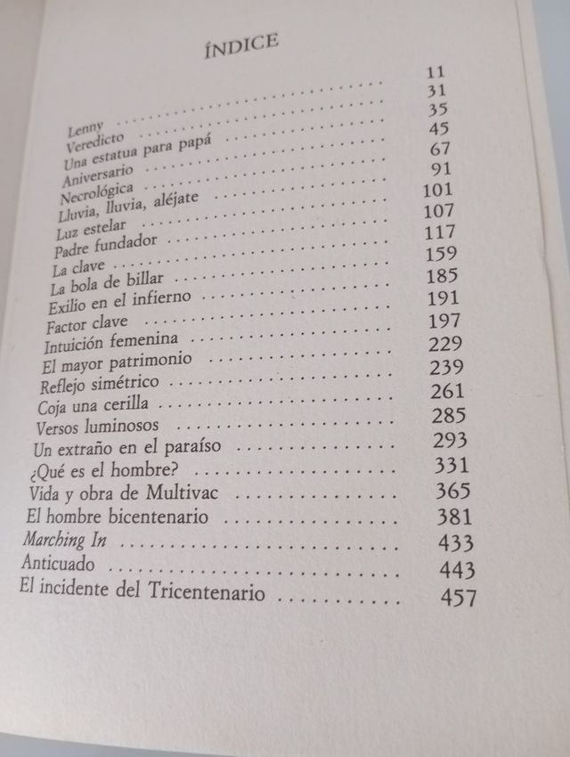 El hombre bicentenario y otros cuentos