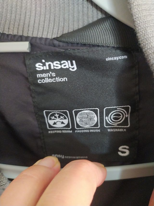 Chaqueta acolchada gris talla S