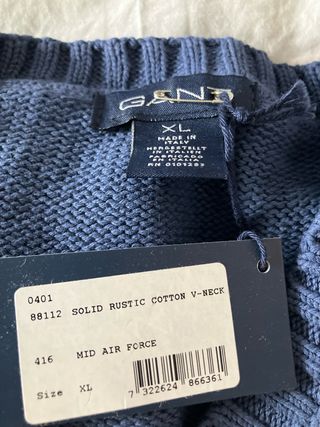 Jersey Gant azul nuevo