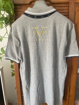 Polo Versace Hombre Gris Talla L Nuevo con Etiquet