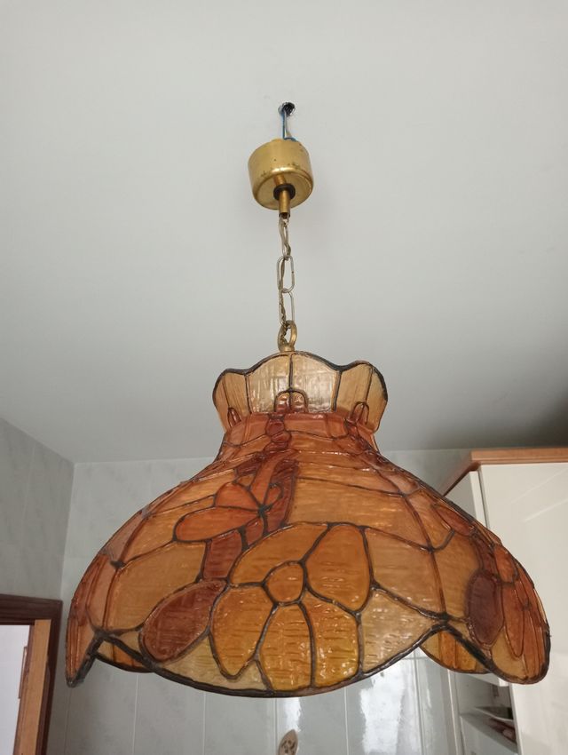 Lámpara colgante acrilico y metal