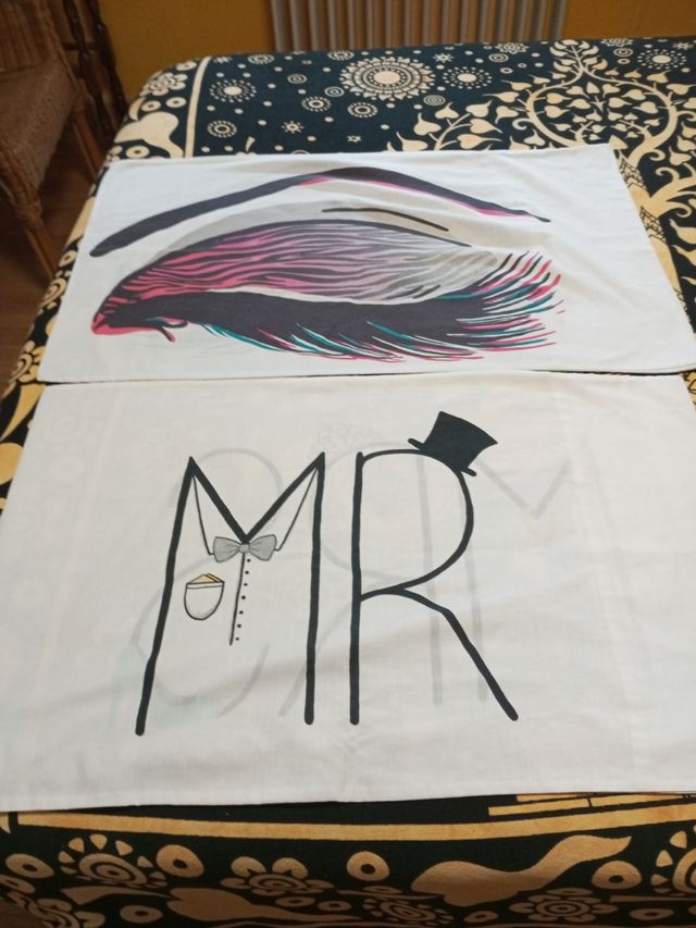 4 Fundas almohadones o Fundas cojines decorativos