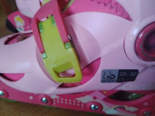 Patines infantiles rosas Oxelo talla 28-30