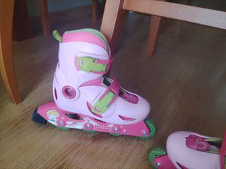 Patines infantiles rosas Oxelo talla 28-30