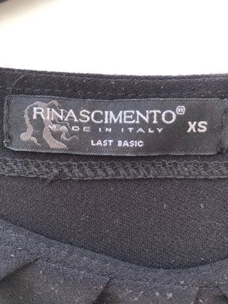 Maglia Rinascimento nera XS con balza