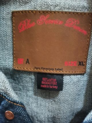 Cazadora Vaquera Hombre XL Azul