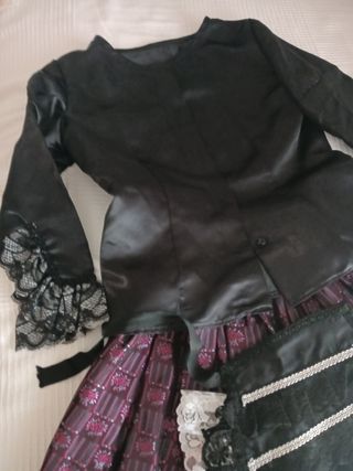 Traje de Baturra Negro y Morado