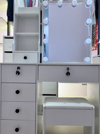 Tocador Maquillaje con Luces LED Regulables