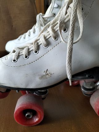 Patines Doble Línea Talla 40 Blancos